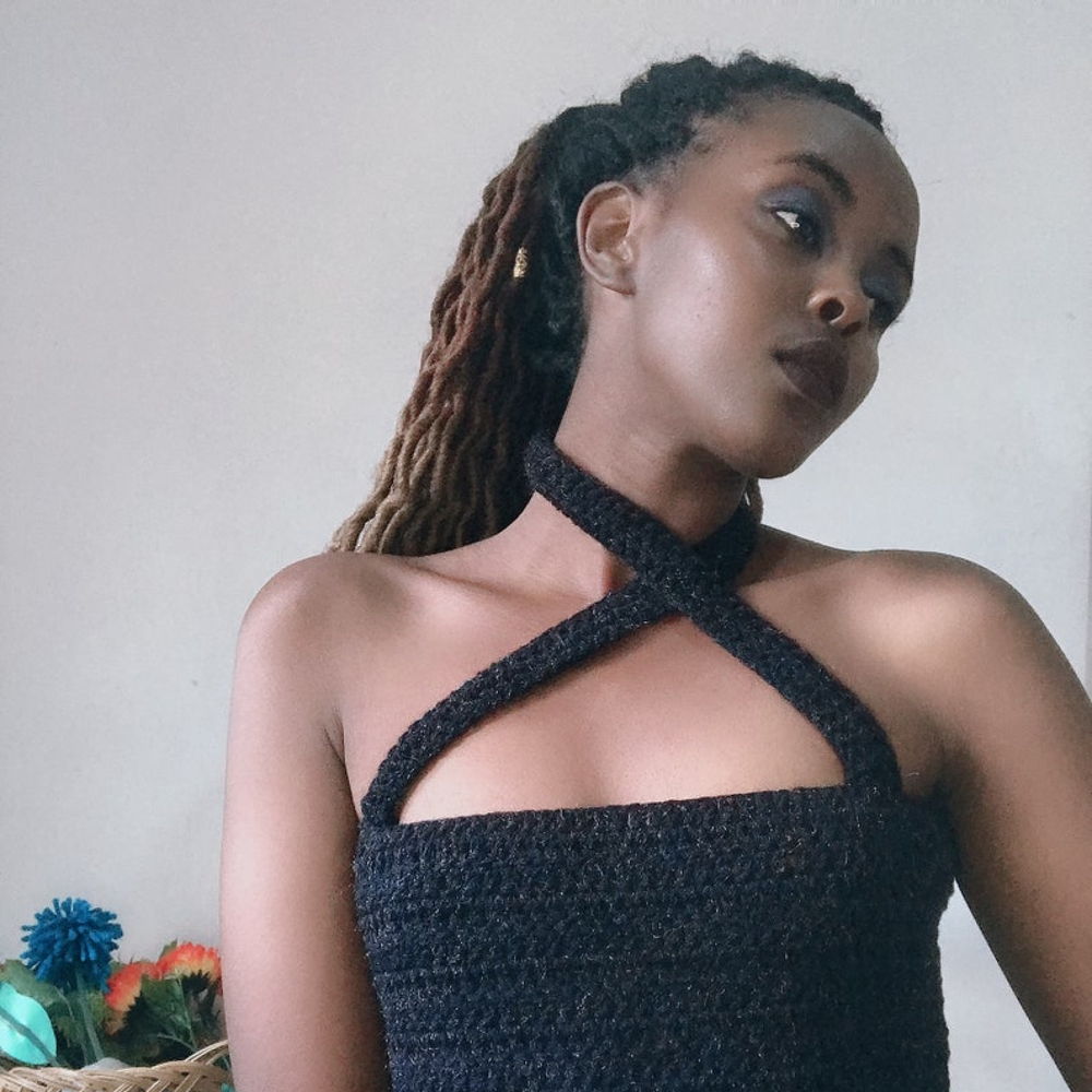 Mariyah crochet top, Criss cross crochet top,
