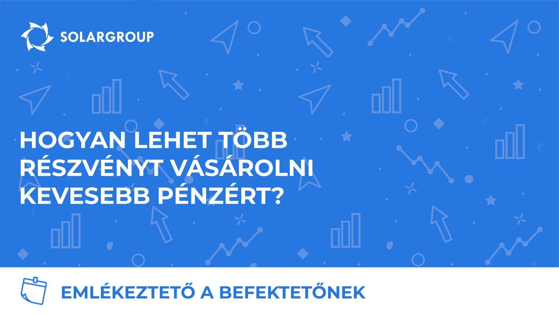 Emlékeztető a befektetőnek: hogyan lehet több részesedést vásárolni kevesebb pénzből
