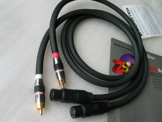 female XLR RCA Monster Cable Z Series Z200i Reference i...