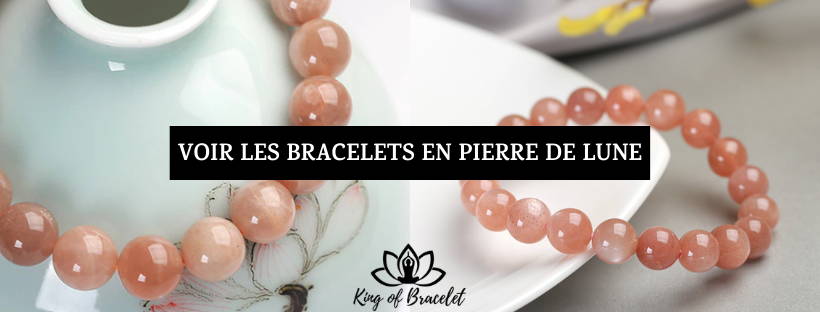 Bracelet Pierre de Lune Orange - King of Bracelet