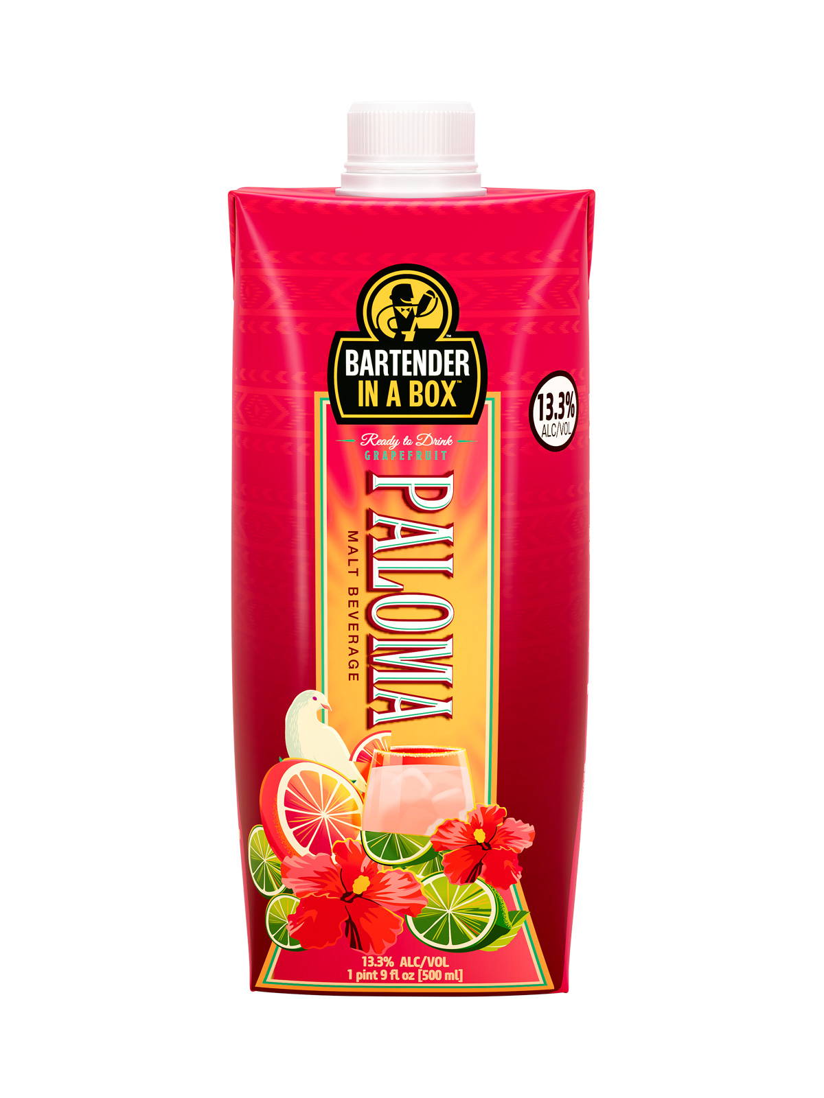 Bartender In A Box Paloma 500ml malt beverage box