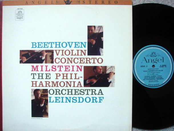 EMI Angel Blue / MILSTEIN, - Beethoven Violin Concerto,...