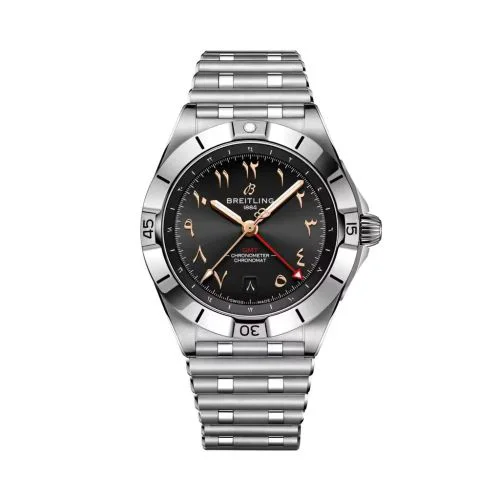 Chronomat 40 GMT Stainless Steel / Black / Qatar