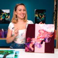 Double Split - Abstract Art Acrylic Pouring with Olga Soby