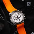 Rolex Daytona on Orange Rubber Strap