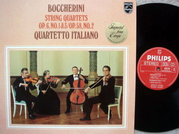 Philips / QUARTETTO ITALIANO, - Boccherini String Quart...