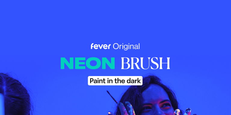 Neon Brush: Sip & Paint Workshop in the Dark promotional image