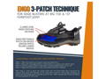 ENGO 3-patch technique for edge blisters at big toe & 1st forefoot joint