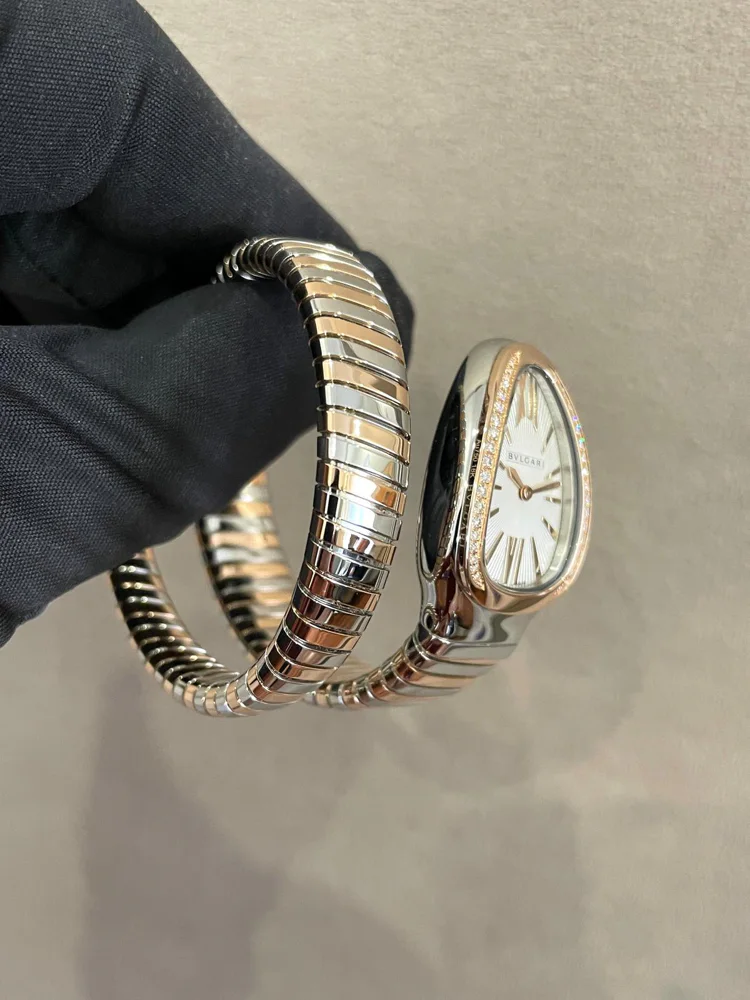 Serpenti Tubogas Steel/Rose Gold 135mm