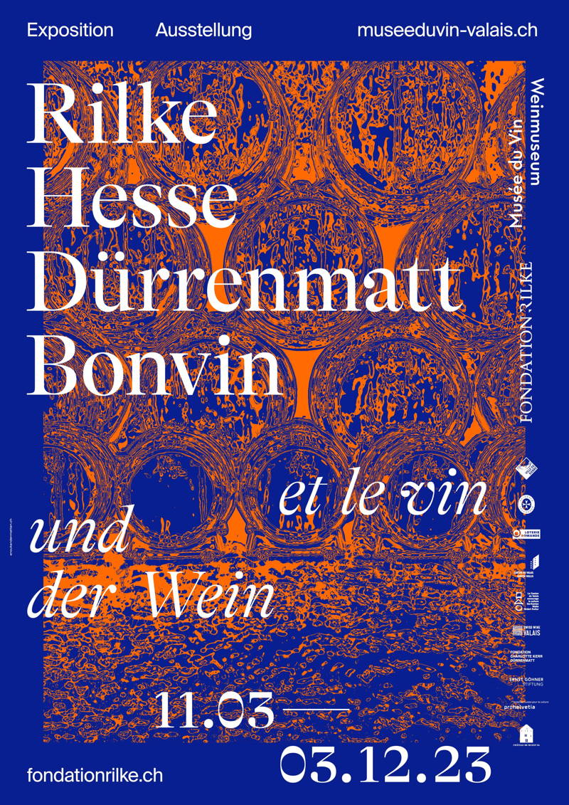 Affiche exposition Musée du Vin 2023 – vin et littérature