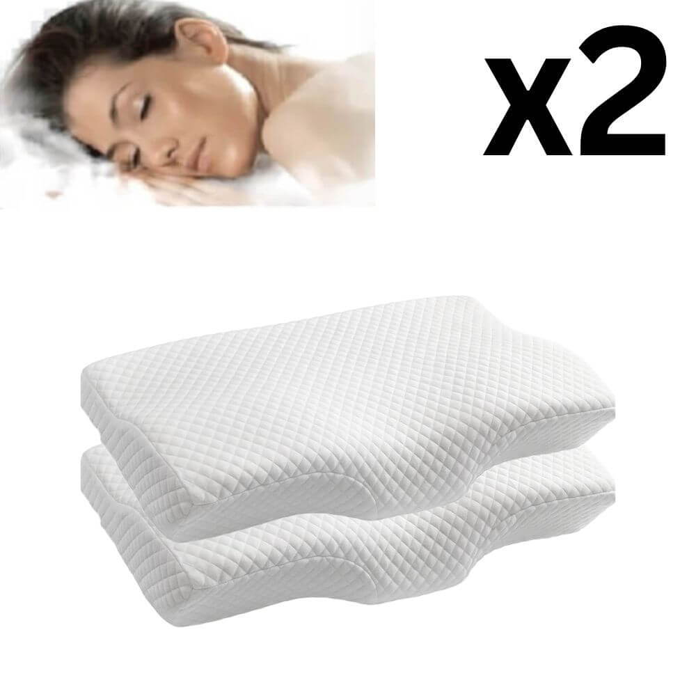 Oreiller Orthopédique Cervical, Coussin Oreiller Cou, Coussin Memoire de Forme, Oreiller Cervical