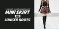 Give a Shot to a Cute Combination with Mini Skirt and Longer Boots