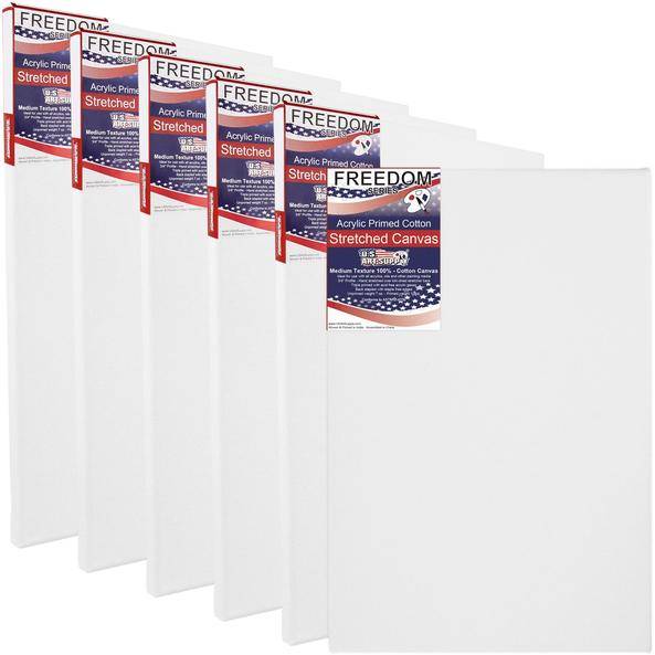8 Assorted Large Stretched Artist Paint Canvases (8 Pack) — TCP Global