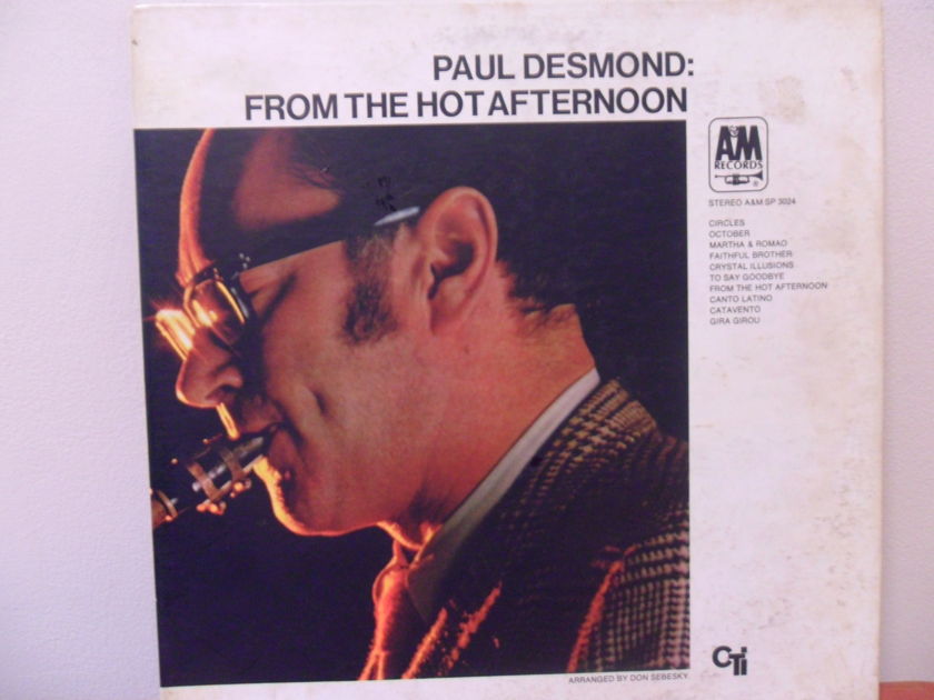 PAUL DESMOND - FROM THE HOT AFTERNOON 1ST PRESSING