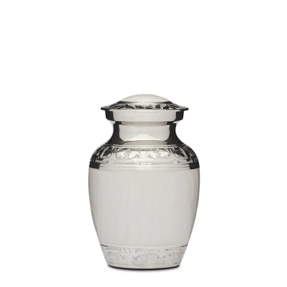 Blank – White Enamel & Nickel