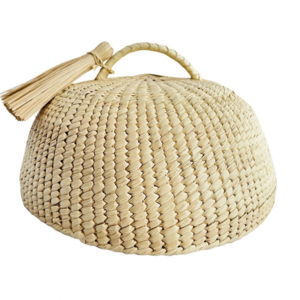 Mexican Woven Palm Plate Cover