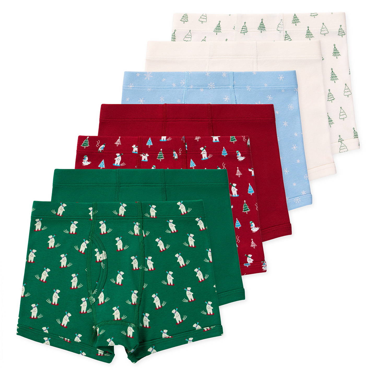 Nolan Boys Organic Boxer Briefs - Merry & Bright
