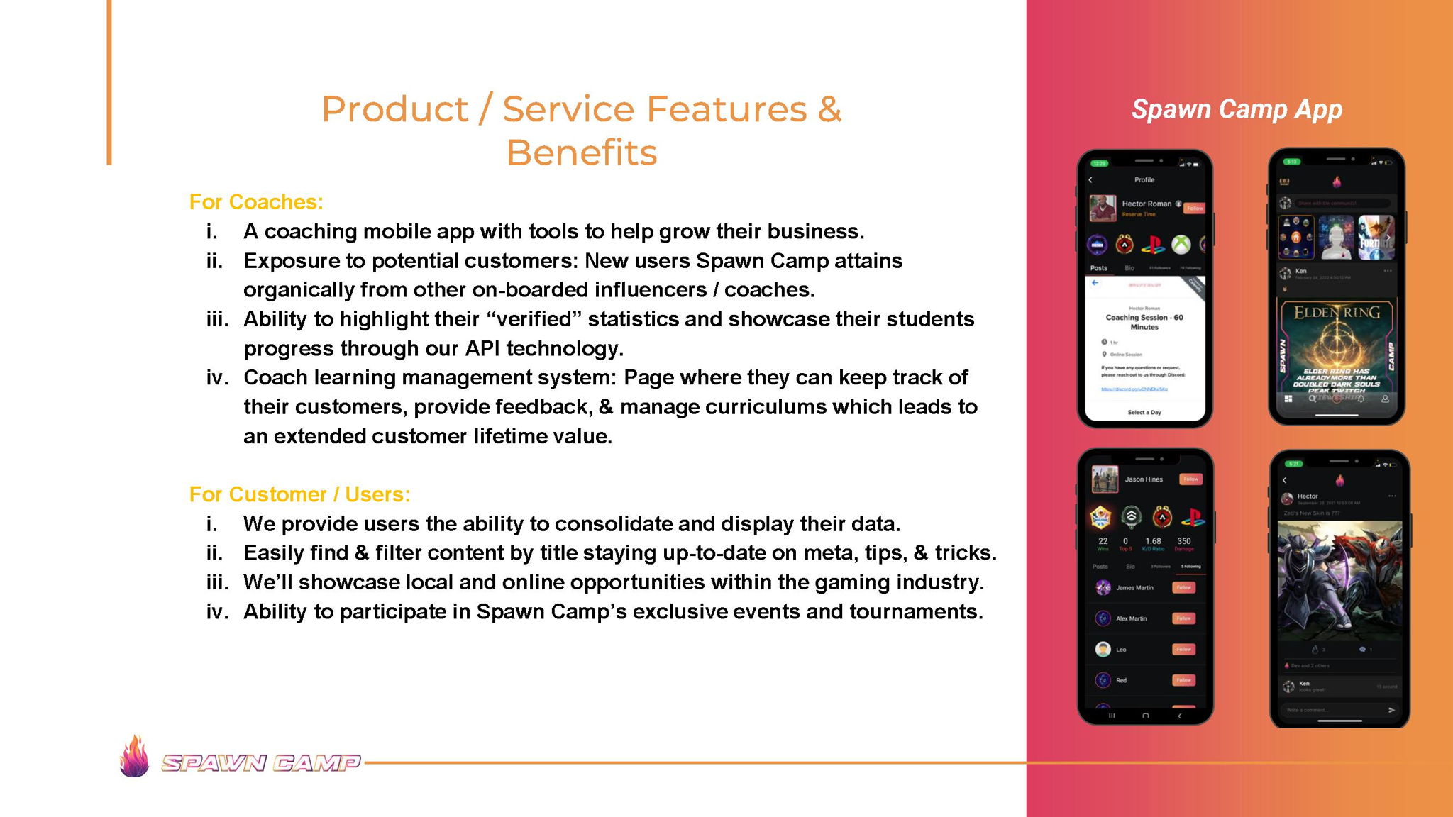 Reserve in Spawn Camp | An end-to-end coaching platform for ...