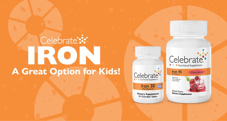 Celebrate Vitamins Iron + Vitamin C Supplements for Kids