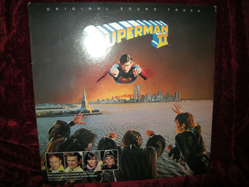 John Williams, "Superman II", -  Original Soundtrack, Warner Bros. HS 3505  (Superman Insignia hologram on both sides of vinyl)