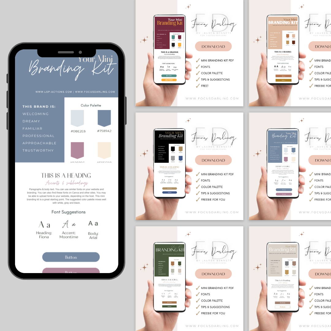 free brand kit for photographers