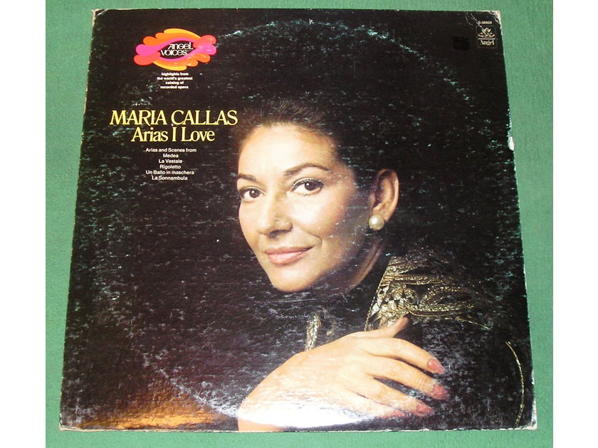 MARIA CALLAS - ARIAS I LOVE - 1973 ANGEL USA PRESS * Winchester, VA Press -  NM 9/10 *