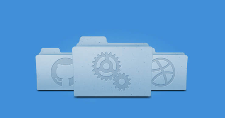 Mac Folder Icons - иконки для популярного ПК в PSD формате