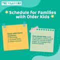 Schedule for families with older kids  | The Milky Box