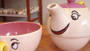 kreativ cafe momentmal tasse und kanne