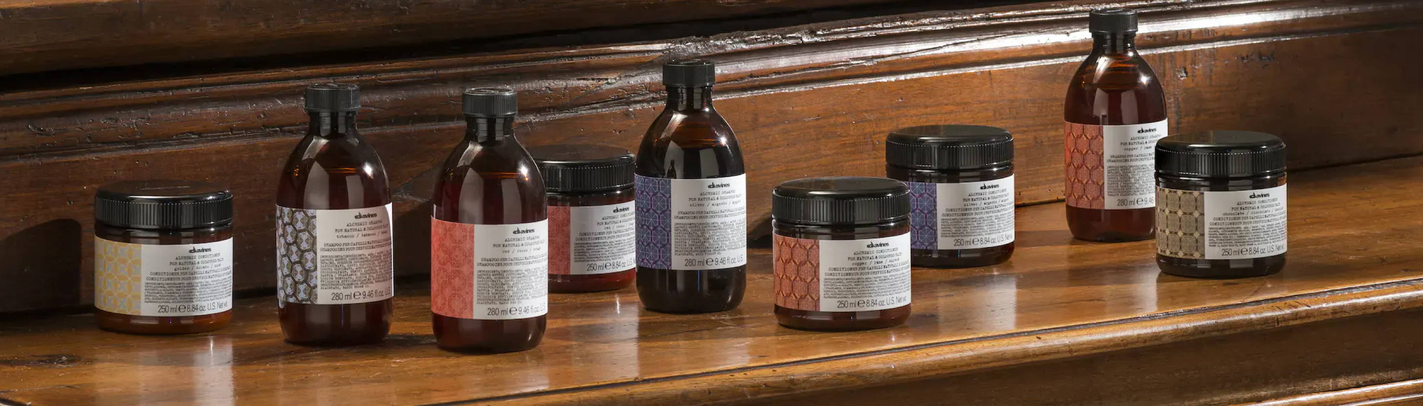 Assorment of Davines Alchemic products