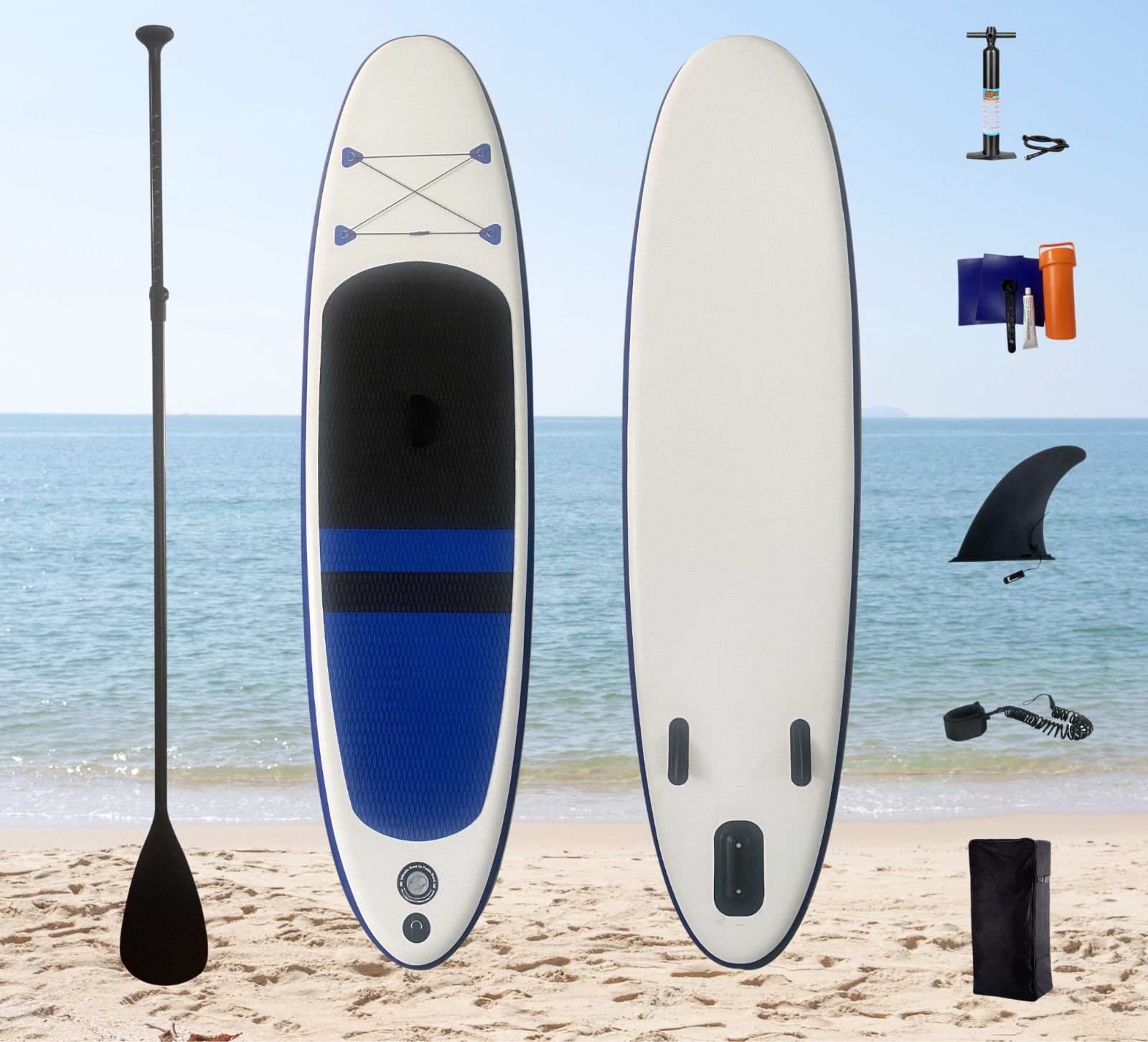 10’5” Blue Inflatable Stand Up Paddle Board