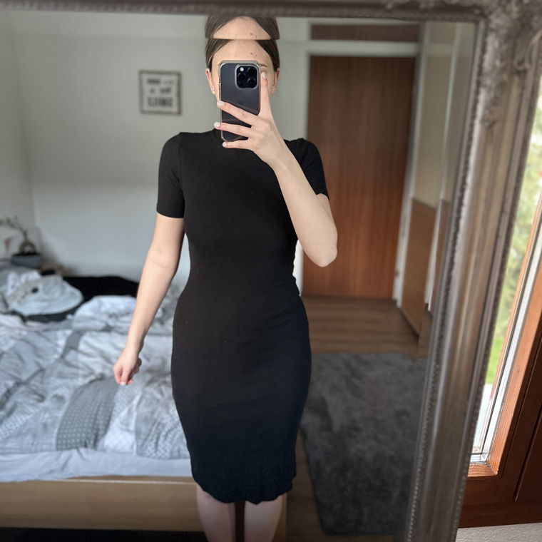 Kleid Basic schwarz