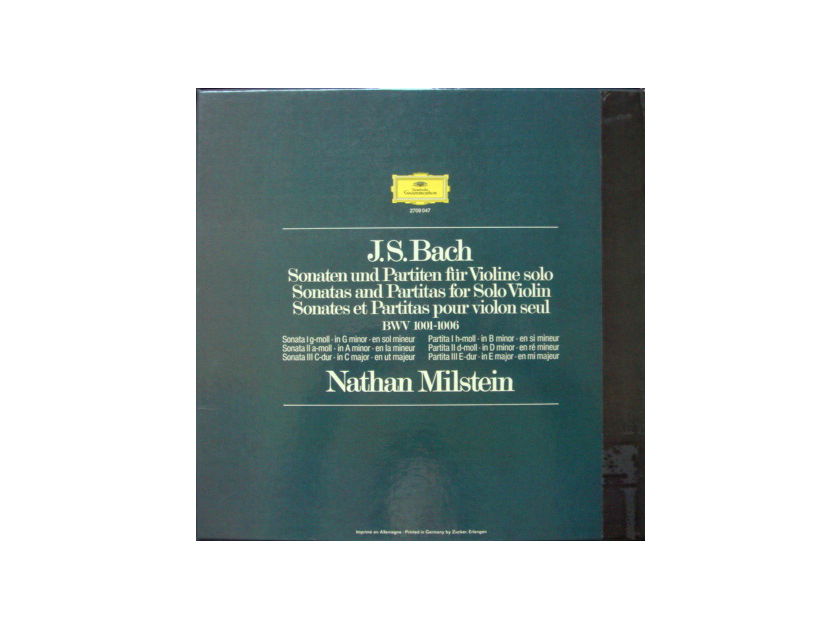 DG / NATHAN MILSTEIN, - Bach 6 Sonatas & Partitas for Solo Violin,  MINT, 3LP Box Set!
