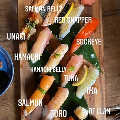assorted nigiri sushi