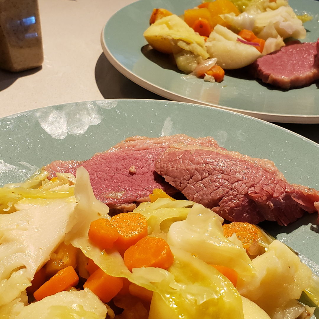 Corned beef and cabbage for St Patrick's day 🇮🇪