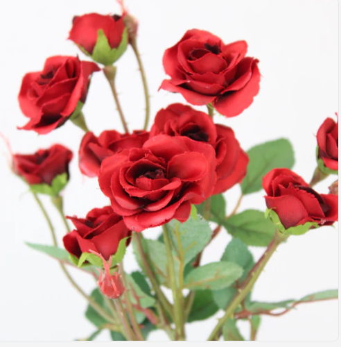 Red Mini Rose - Realistic Artificial Flowers