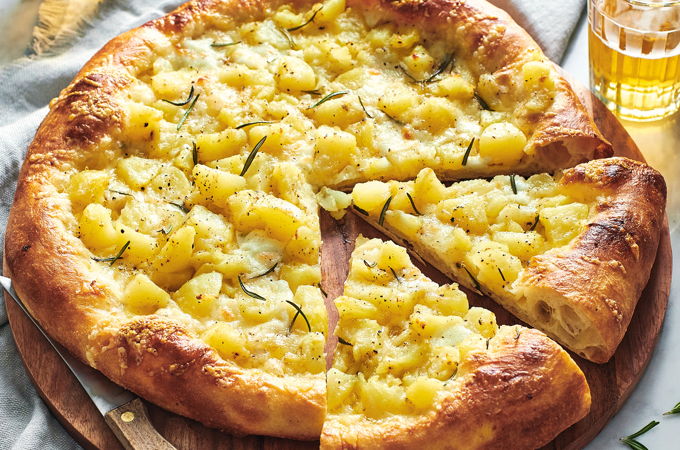Potato and Rosemary Pizza