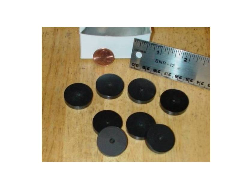Isolation Cones Or Protective Discs, set of 8, black electroplated