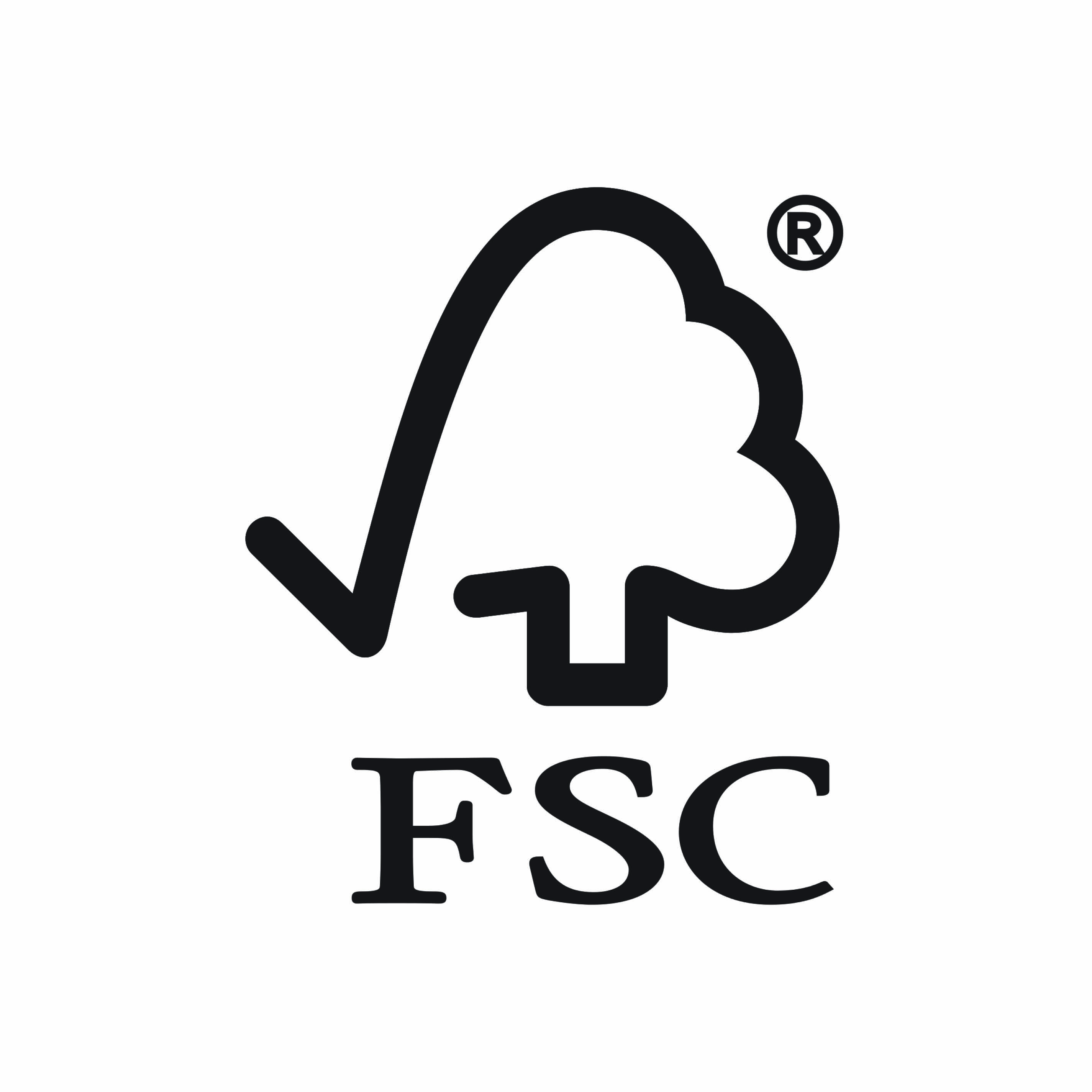 Forest stewardship icon. Graphic