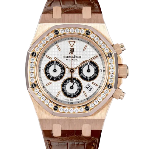 Audemars Piguet Royal Oak Chronograph Rose Gold Diamonds