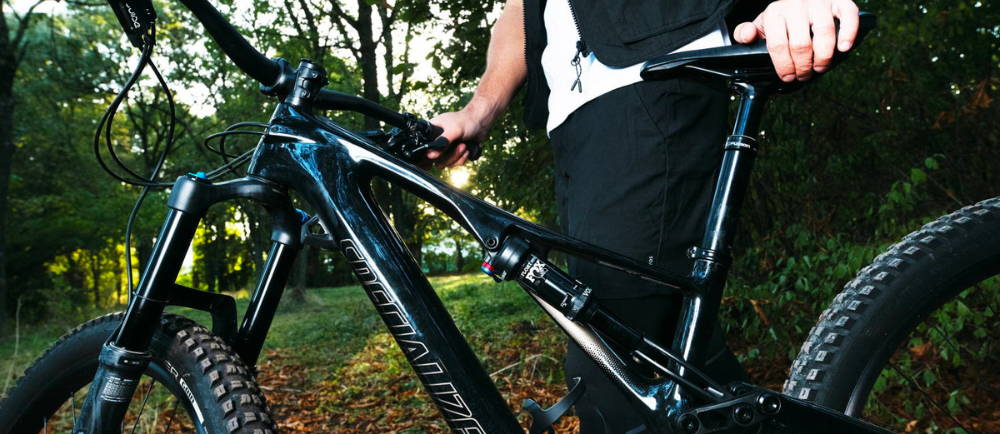 Specialized electric mountain bike on trail