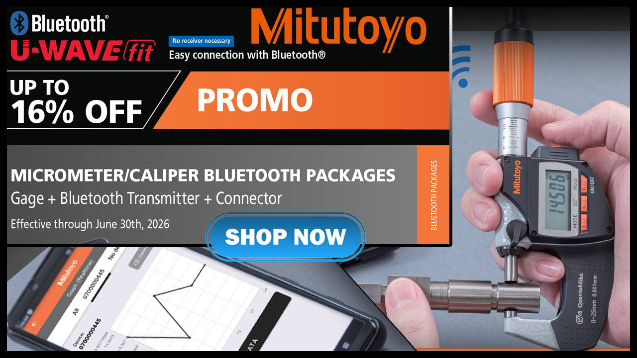 Mitutoyo U-WAVE FIT PROMO 2026 Banner