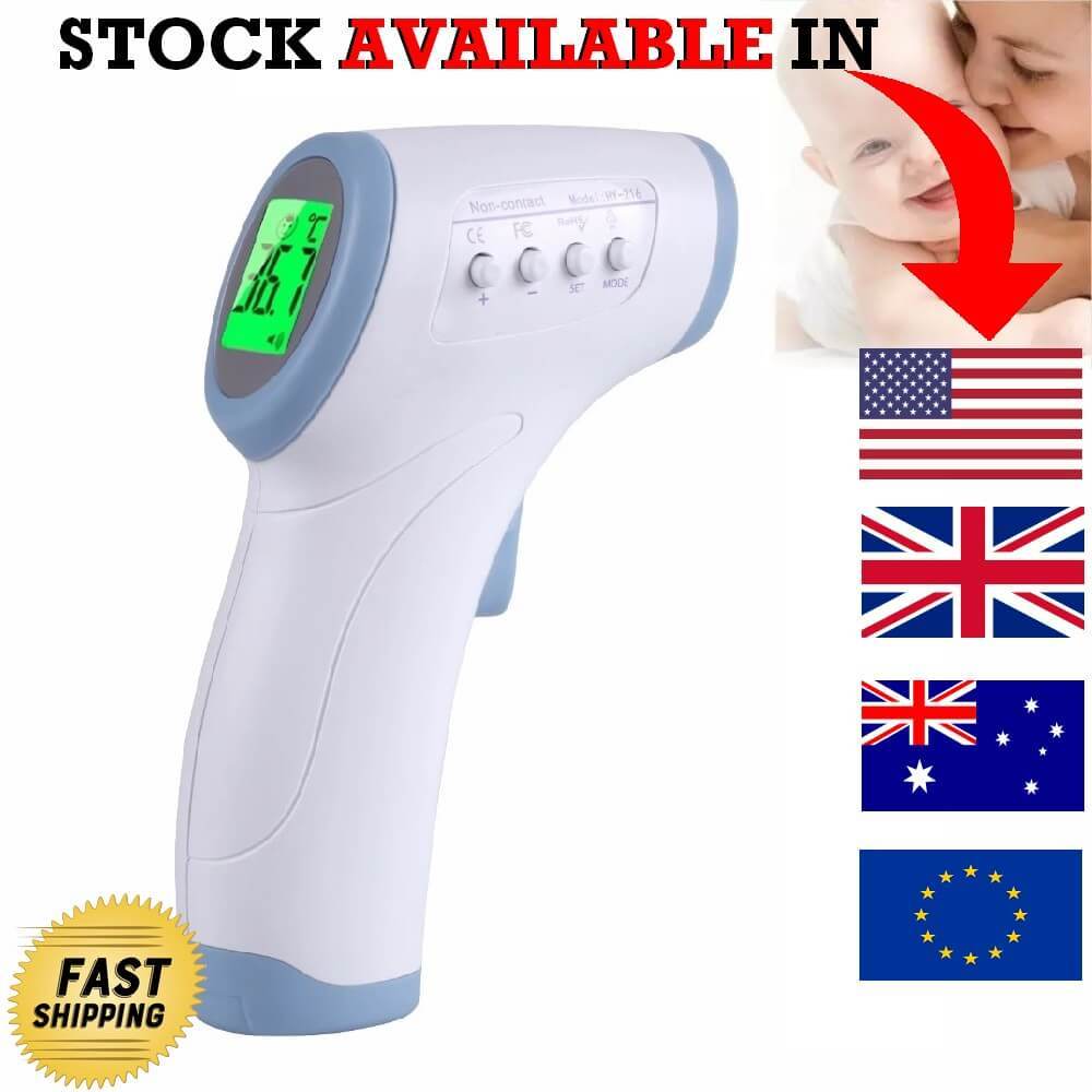 Medical Thermometer, Forehead Thermometer, Digital Infrared Thermometer, No-Contact Thermometer