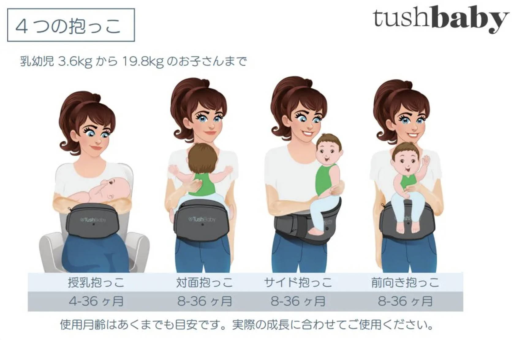 TushBaby タッシュベビー ホワイトレオパード – TushBaby