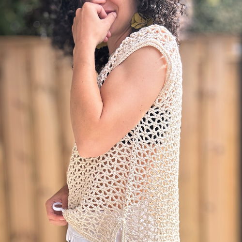 Maak het perfecte T-shirt voor de zomer | Lace Meadow Tee haakpatroon