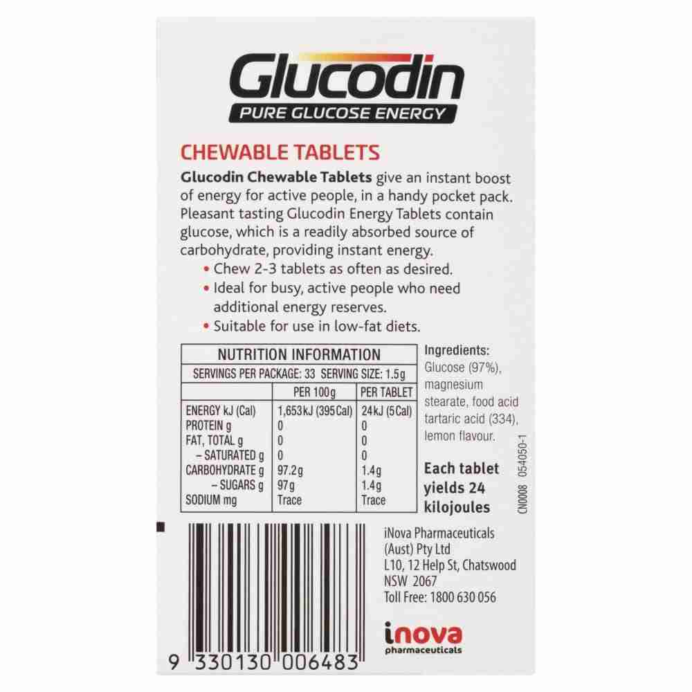 Glucodin Pure Glucose Energy Chewable Tablets 50G - Image 3
