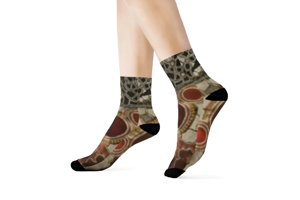 Bohemian Crew Socks, Colorful Patterned Knit, One Size feel comfort and style