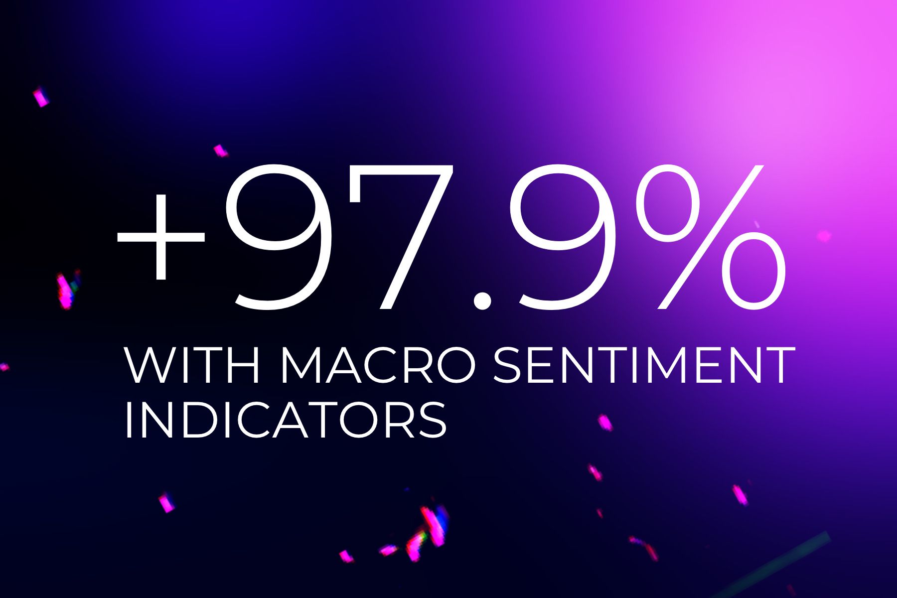 Macro Sentiment Indicators: 5x better than S&P 500