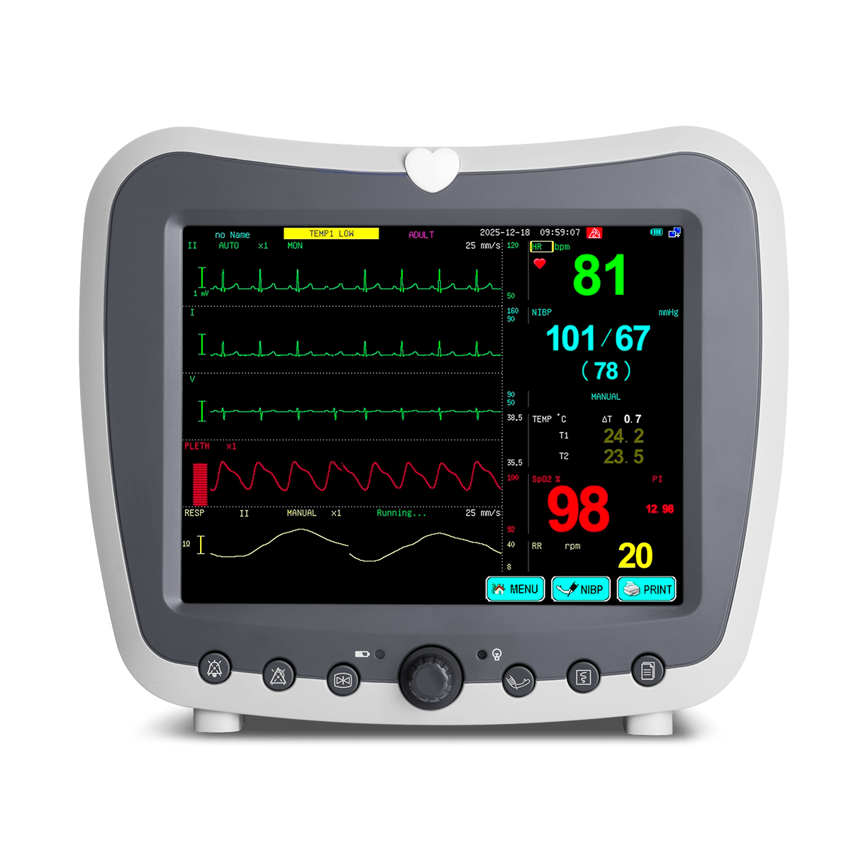 12-inch patient monitor