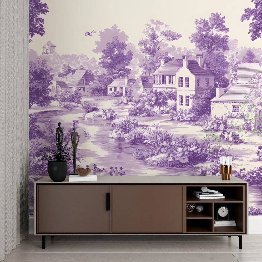 papier peint bureau vegetal